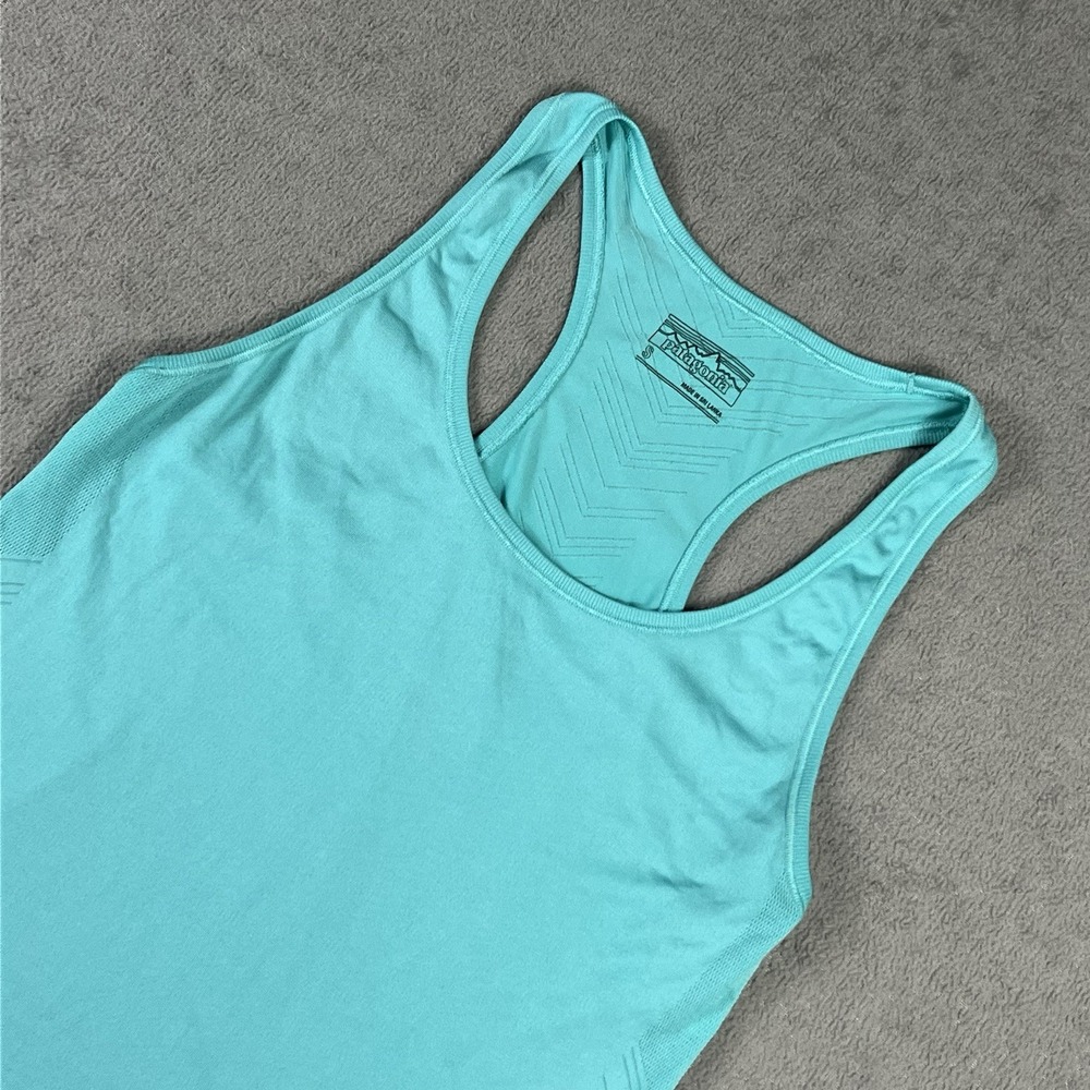 Patagonia Women's Small Baselayer Tank Top Blue Lightweight